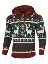 Simon Reindeer Hooded Christmas Sweater