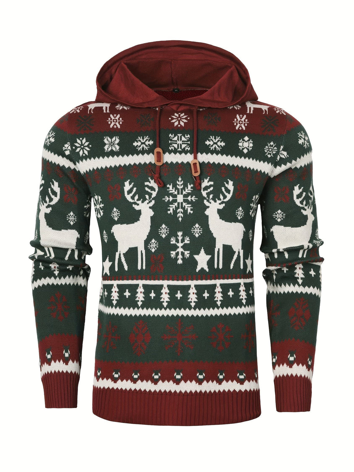 Simon Reindeer Hooded Christmas Sweater_3