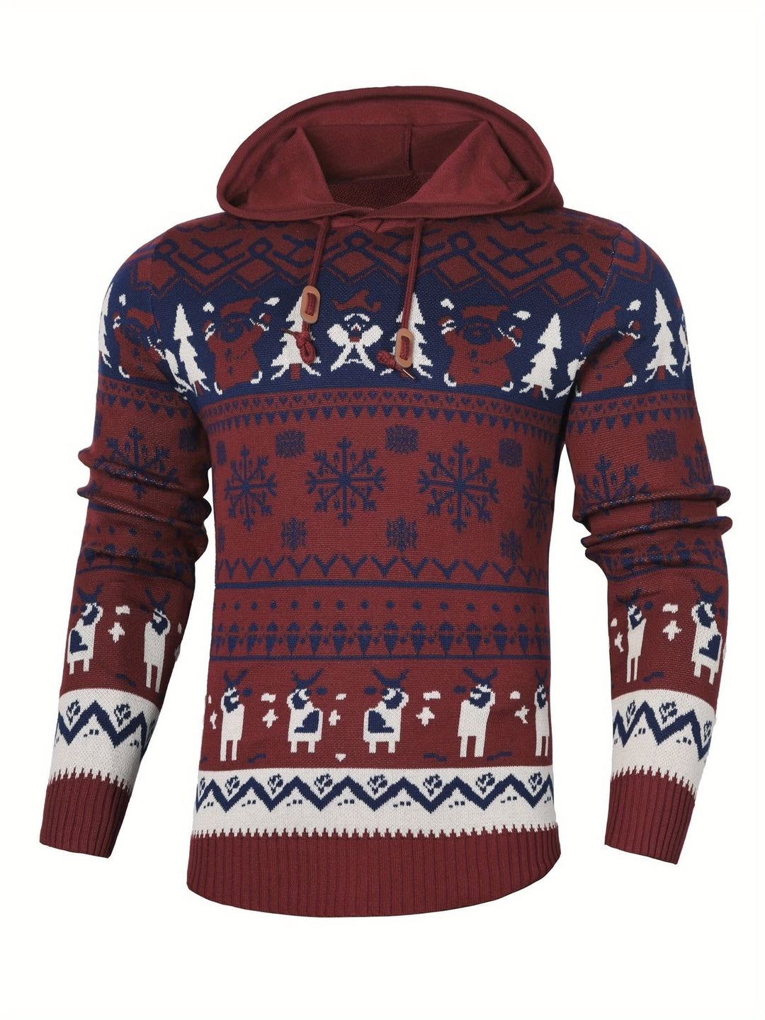 Simon Reindeer Hooded Christmas Sweater