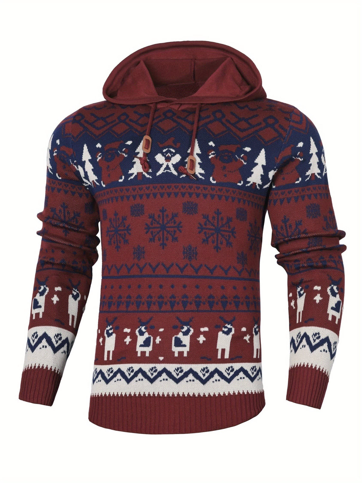 Simon Reindeer Hooded Christmas Sweater_9