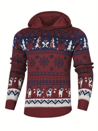 Simon Reindeer Hooded Christmas Sweater