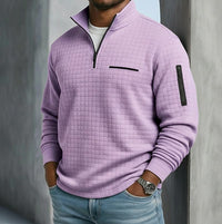 Marcus Waffle Texture Quarter Zip Pullover