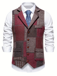 Charlie Patchwork Herringbone Vest