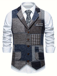 Charlie Patchwork Herringbone Vest
