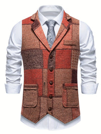 Charlie Patchwork Herringbone Vest