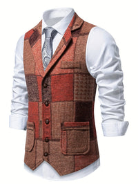 Charlie Patchwork Herringbone Vest