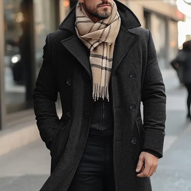 Alex Double Breasted Long Coat