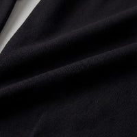 Otis Black Long Sleeve Knit Polo