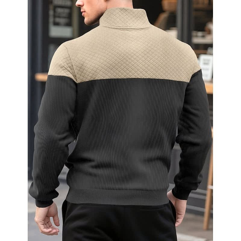 Cooper Color Block Quarter Zip Sweatshirt