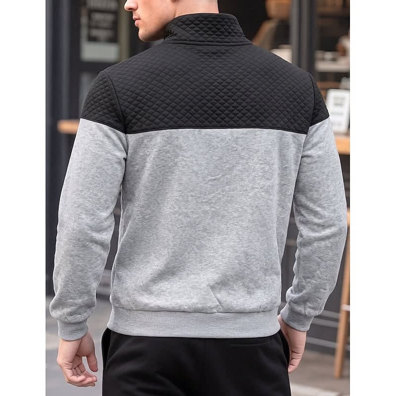 Cooper Color Block Quarter Zip Sweatshirt