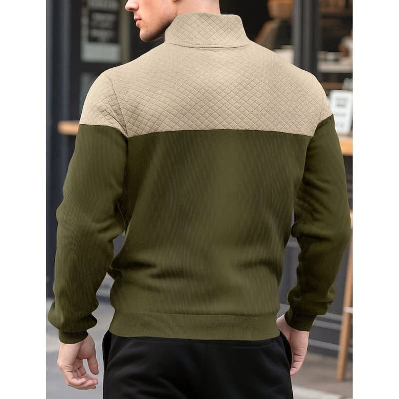 Cooper Color Block Quarter Zip Sweatshirt