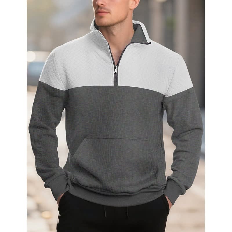 Cooper Color Block Quarter Zip Sweatshirt_8