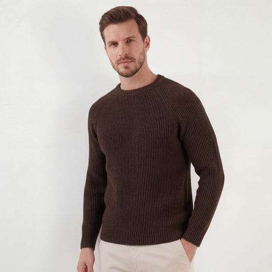 Dawson Fisherman Rib Crew Neck Sweater_1