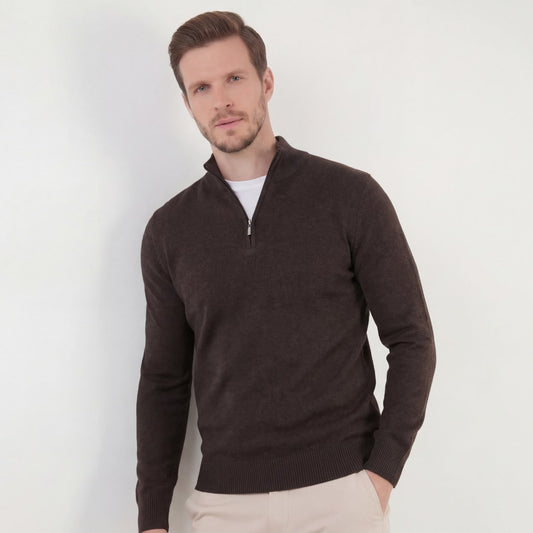 Nixon Fine Knit Half Zip Sweater_1