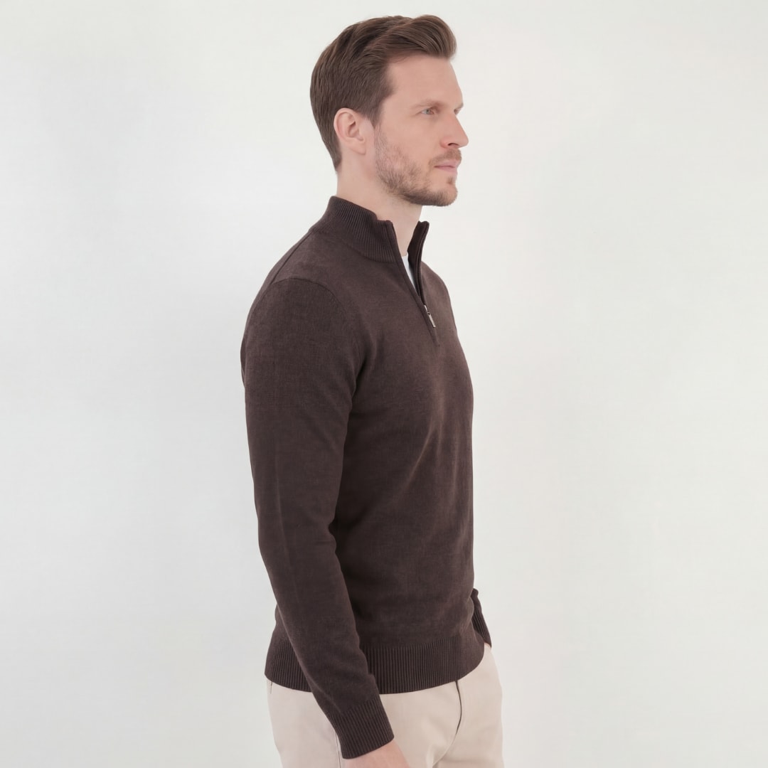 Nixon Fine Knit Half Zip Sweater