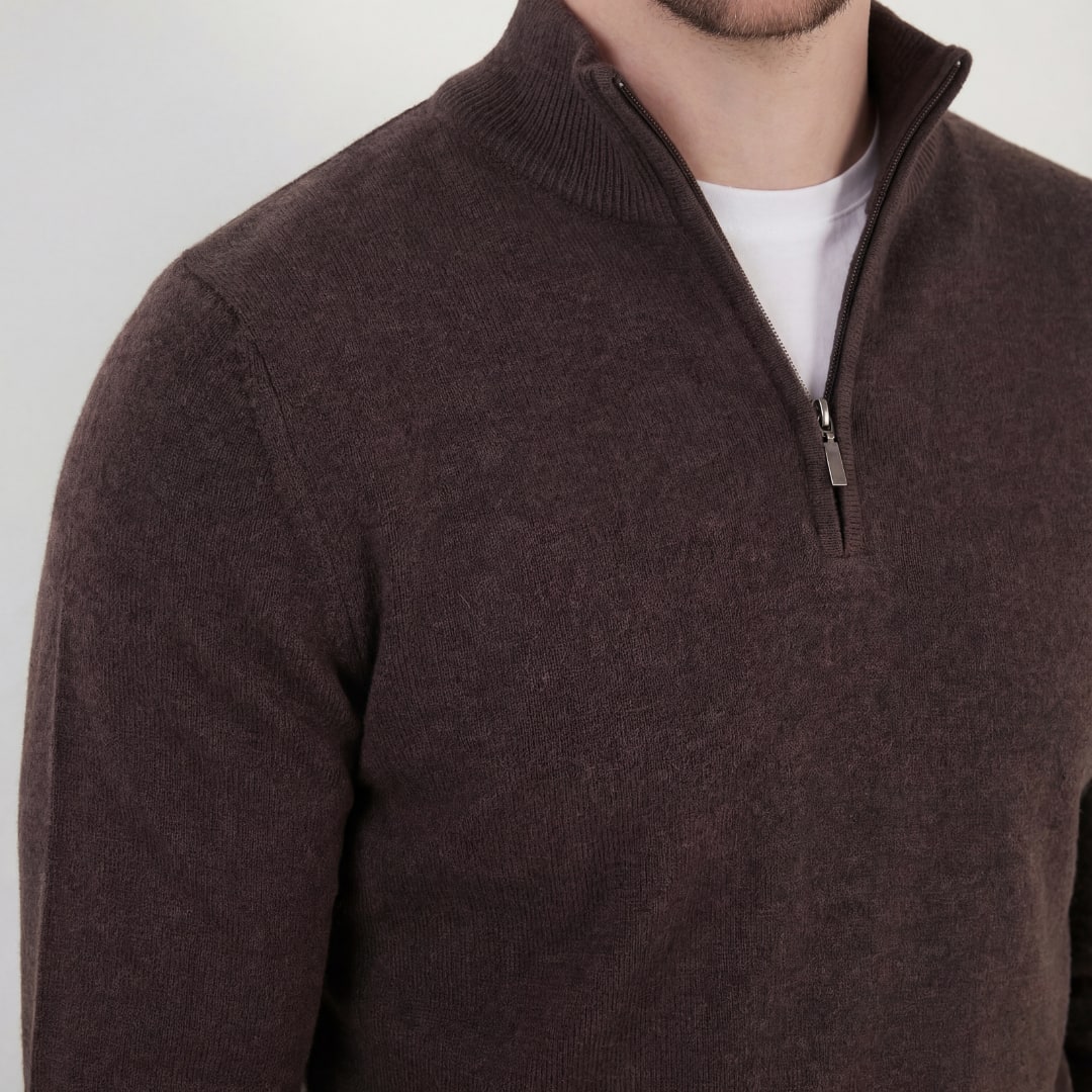 Nixon Fine Knit Half Zip Sweater_4