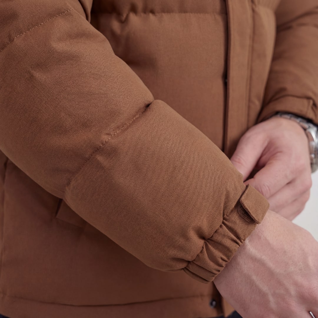Lomax Brown Hooded Puffer Jacket