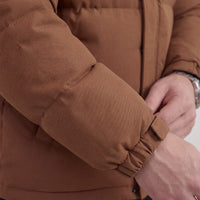 Lomax Brown Hooded Puffer Jacket
