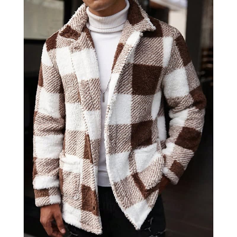 Bryan Plaid Sherpa Jacket_1