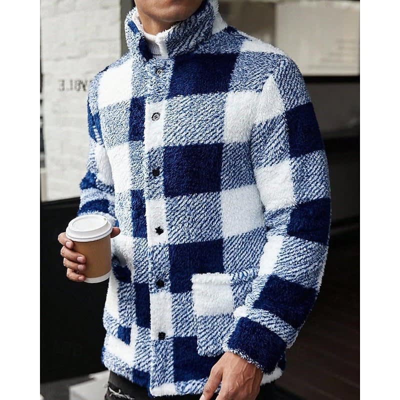 Bryan Plaid Sherpa Jacket