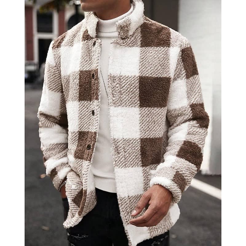 Bryan Plaid Sherpa Jacket