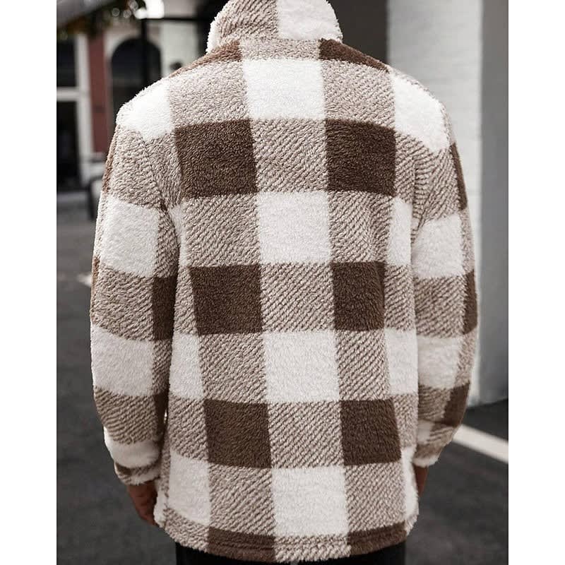 Bryan Plaid Sherpa Jacket_3