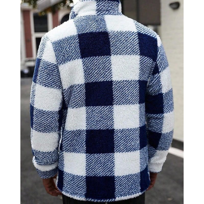 Bryan Plaid Sherpa Jacket_7