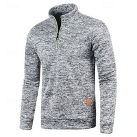 Ian Marled Quarter Zip Sweater