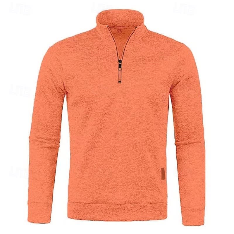 Ian Marled Quarter Zip Sweater