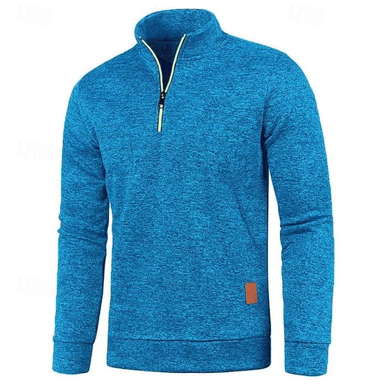 Ian Marled Quarter Zip Sweater
