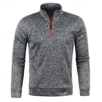 Ian Marled Quarter Zip Sweater