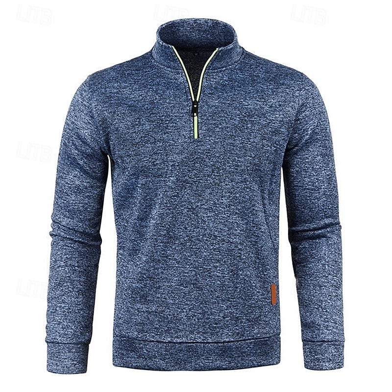 Ian Marled Quarter Zip Sweater