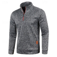 Ian Marled Quarter Zip Sweater