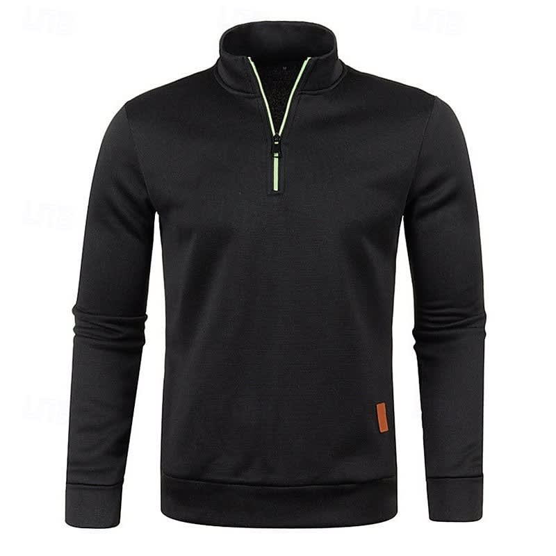 Ian Marled Quarter Zip Sweater