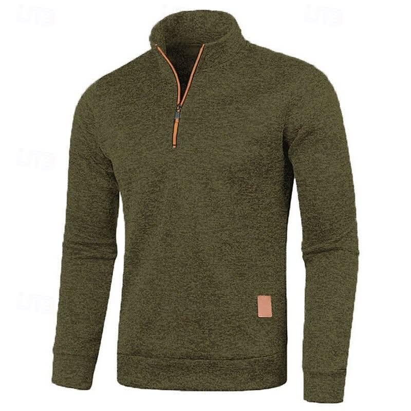Ian Marled Quarter Zip Sweater_23