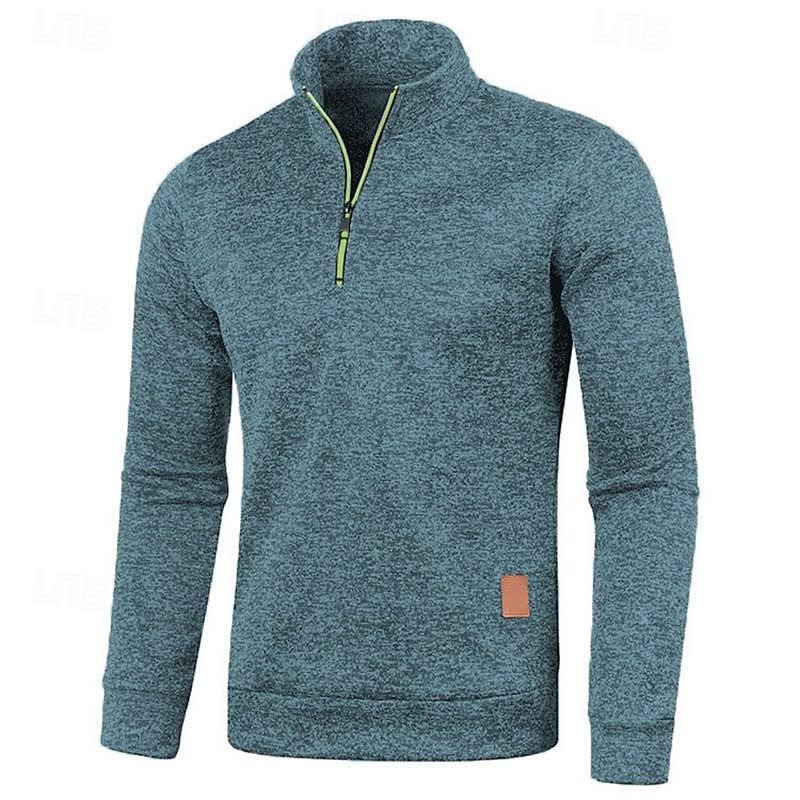 Ian Marled Quarter Zip Sweater_25