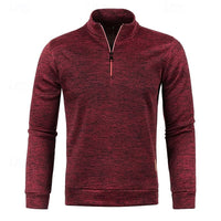 Ian Marled Quarter Zip Sweater