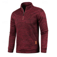 Ian Marled Quarter Zip Sweater