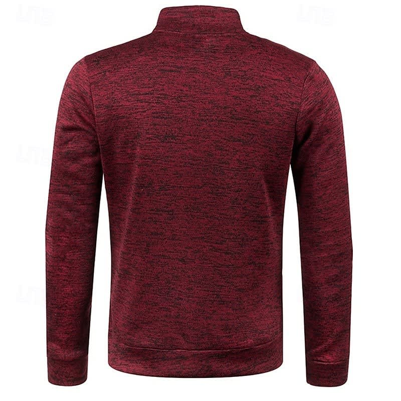 Ian Marled Quarter Zip Sweater
