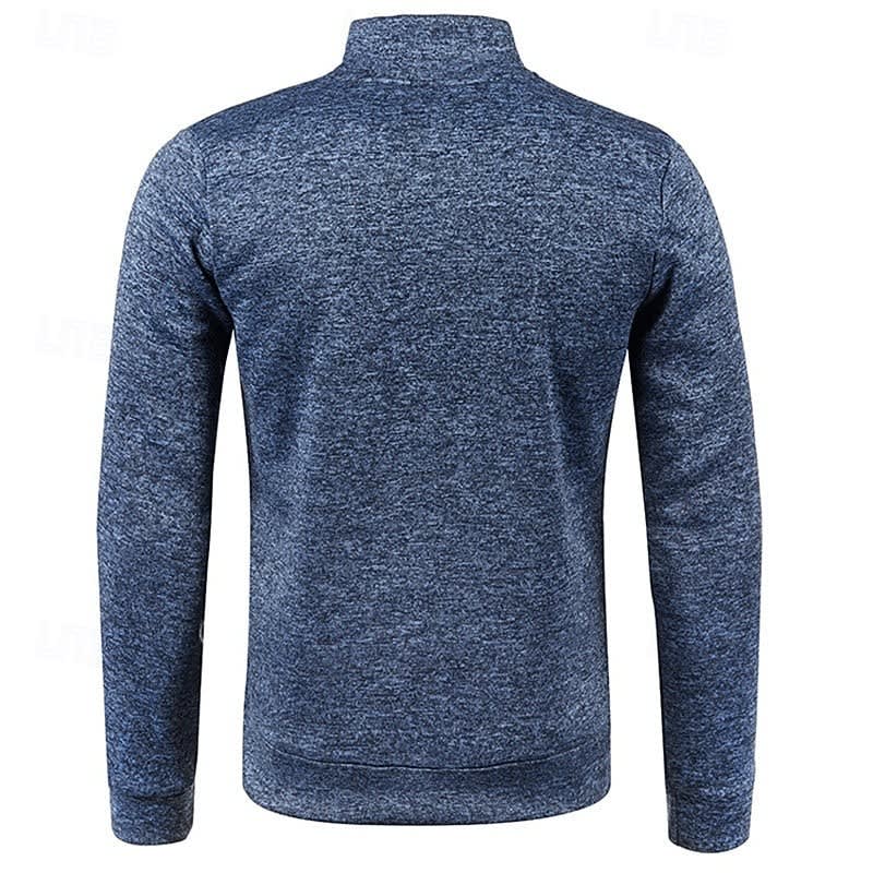 Ian Marled Quarter Zip Sweater_9