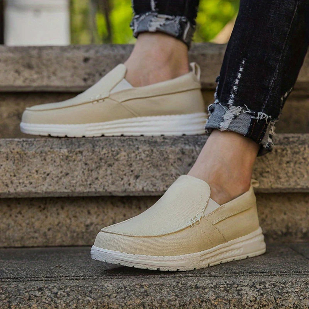 Derek Canvas Slip-On Orthopedic Loafers
