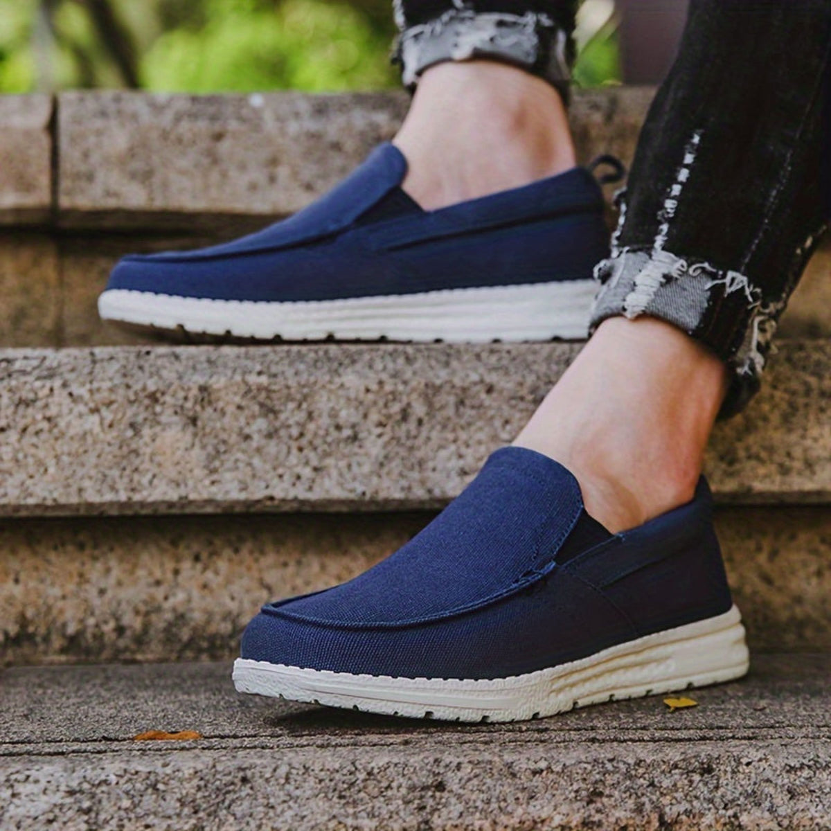 Derek Canvas Slip-On Orthopedic Loafers_5