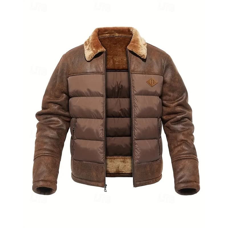 Miles Sherpa Collar Puffer Jacket_1