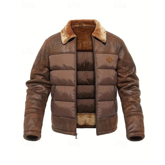 Miles Sherpa Collar Puffer Jacket_1