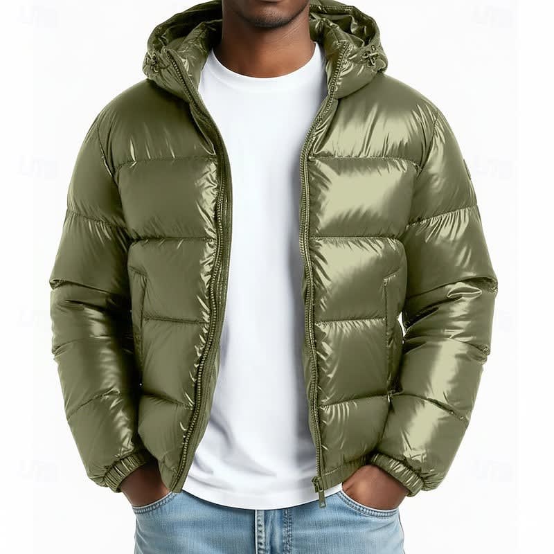 Casey Glossy Hooded Puffer Jacket