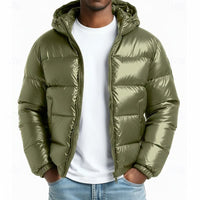 Casey Glossy Hooded Puffer Jacket