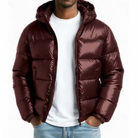 Casey Glossy Hooded Puffer Jacket