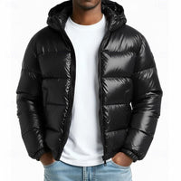 Casey Glossy Hooded Puffer Jacket