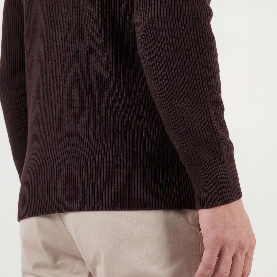 Dean Ribbed Knit Crew Neck Sweater_4