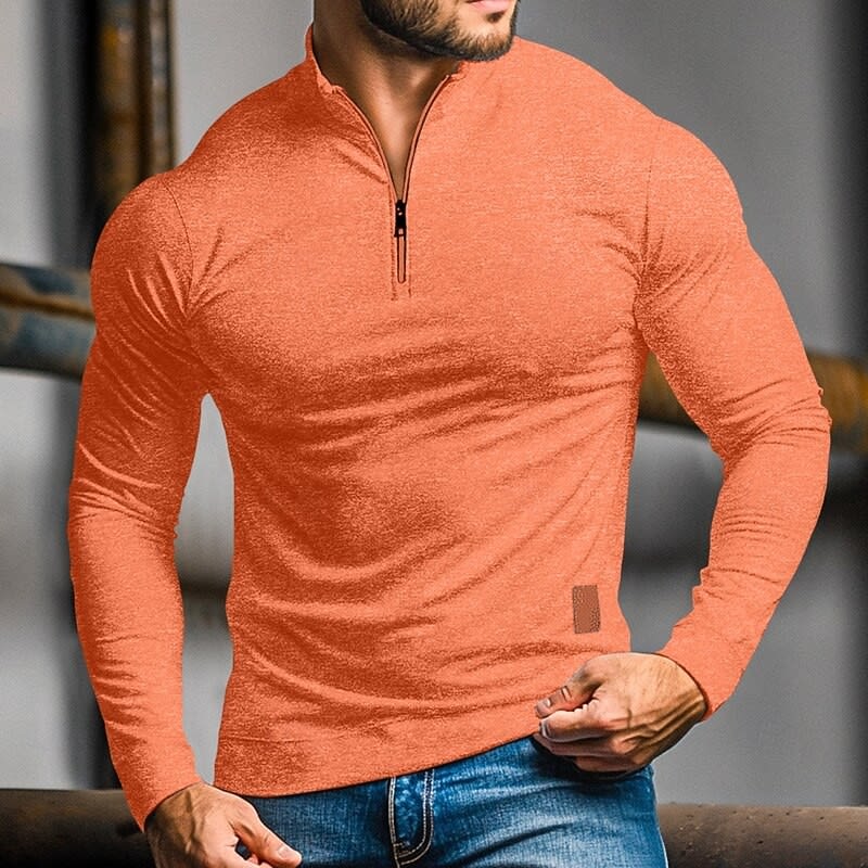 Wesley Long Sleeve Quarter Zip Polo